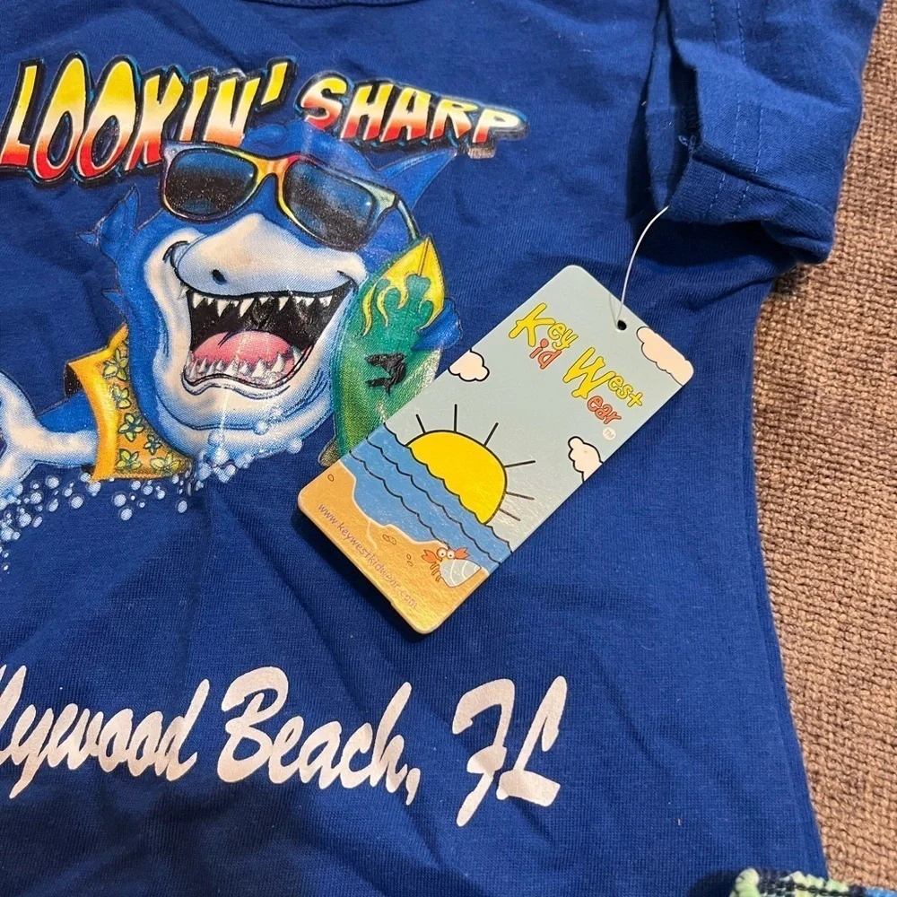 6 Months Baby Swim Set with Sea and Whale Design & NWT Shark T-shirt